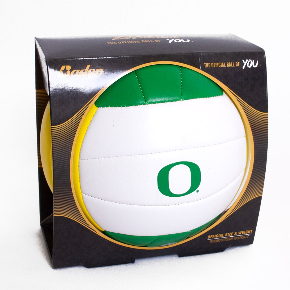 Classic Oregon O, Baden Sports, Green, Balls, Sports, 8.5", Volleyball, Stitched, Synthetic Leather, 814875